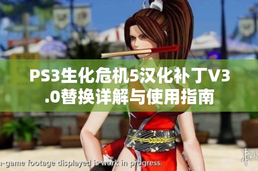 PS3生化危机5汉化补丁V3.0替换详解与使用指南