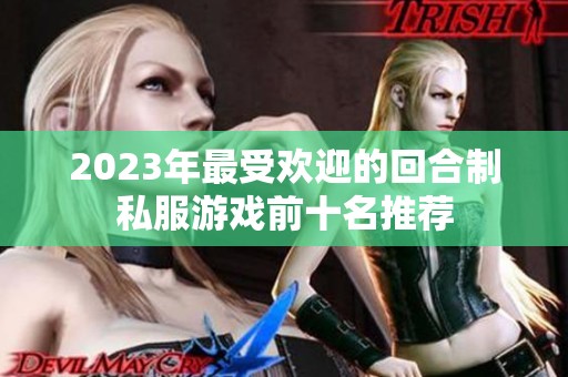 2023年最受欢迎的回合制私服游戏前十名推荐