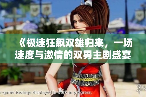 《极速狂飙双雄归来，一场速度与激情的双男主剧盛宴》