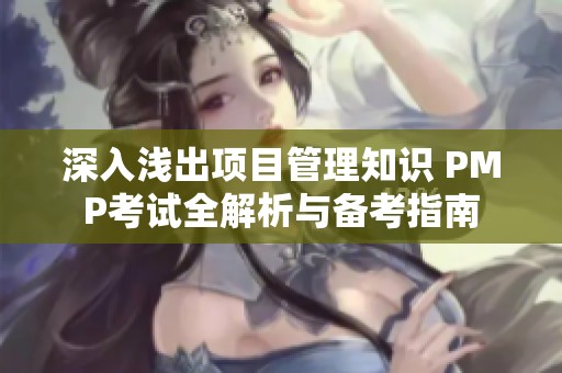 深入浅出项目管理知识 PMP考试全解析与备考指南