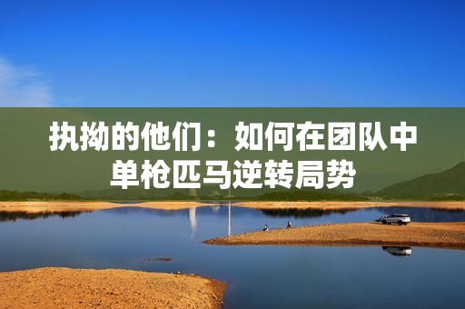 执拗的他们：如何在团队中单枪匹马逆转局势
