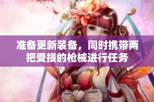 准备更新装备，同时携带两把受损的枪械进行任务