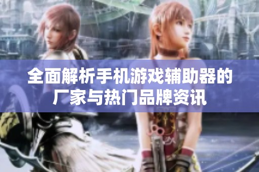 全面解析手机游戏辅助器的厂家与热门品牌资讯