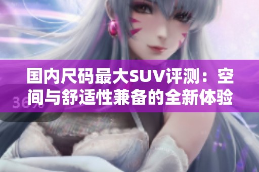 国内尺码最大SUV评测：空间与舒适性兼备的全新体验