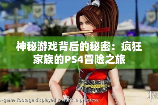 神秘游戏背后的秘密：疯狂家族的PS4冒险之旅