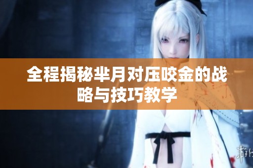 全程揭秘芈月对压咬金的战略与技巧教学