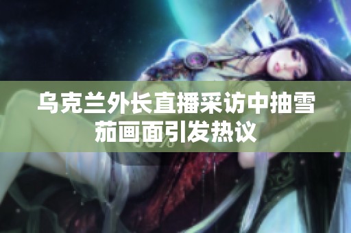 乌克兰外长直播采访中抽雪茄画面引发热议