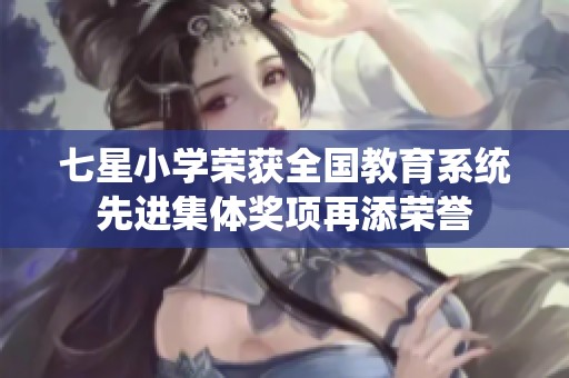 七星小学荣获全国教育系统先进集体奖项再添荣誉
