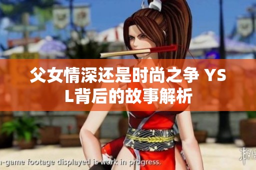 父女情深还是时尚之争 YSL背后的故事解析
