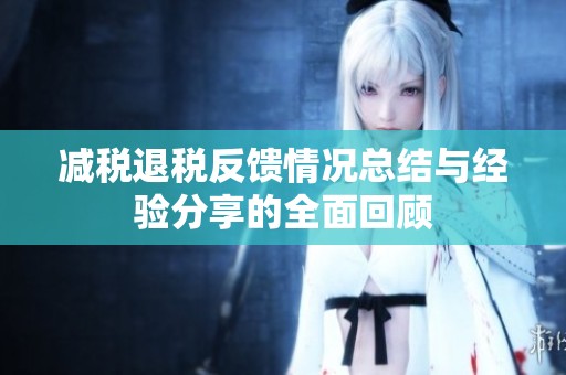减税退税反馈情况总结与经验分享的全面回顾