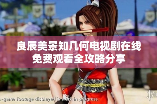 良辰美景知几何电视剧在线免费观看全攻略分享