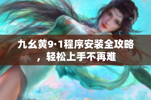 九幺黄9·1程序安装全攻略，轻松上手不再难