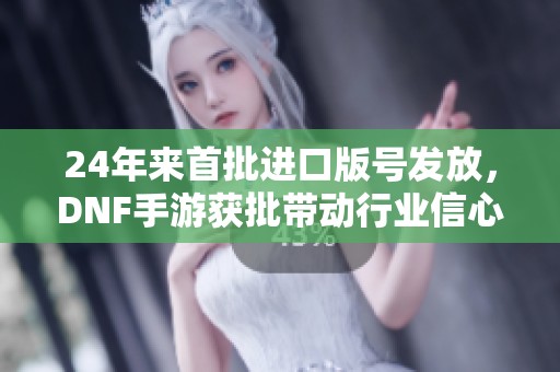 24年来首批进口版号发放，DNF手游获批带动行业信心回升