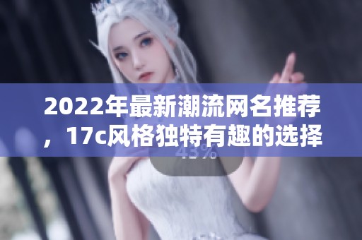 2022年最新潮流网名推荐，17c风格独特有趣的选择