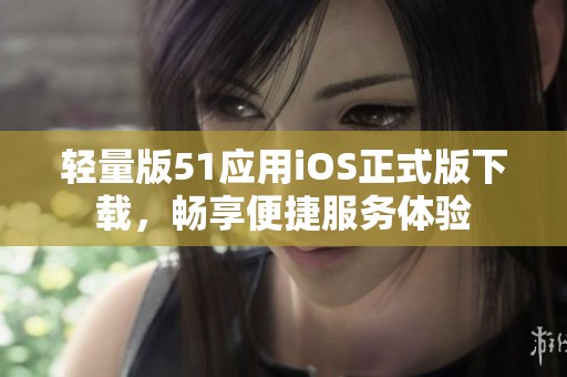 轻量版51应用iOS正式版下载，畅享便捷服务体验
