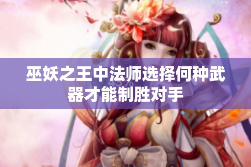 巫妖之王中法师选择何种武器才能制胜对手 巫妖之王中法师选择何种武器才能制胜对手