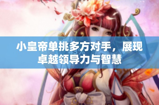 小皇帝单挑多方对手，展现卓越领导力与智慧
