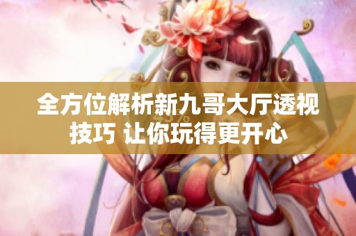 全方位解析新九哥大厅透视技巧 让你玩得更开心