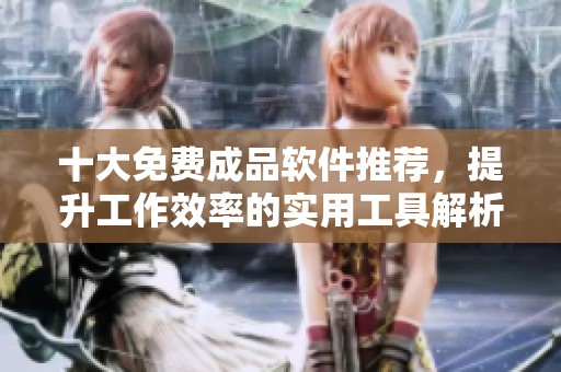 十大免费成品软件推荐，提升工作效率的实用工具解析