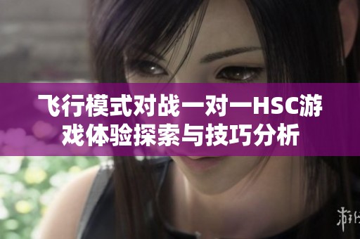 飞行模式对战一对一HSC游戏体验探索与技巧分析