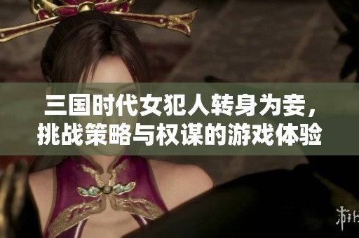 三国时代女犯人转身为妾，挑战策略与权谋的游戏体验