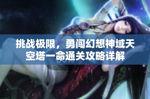 挑战极限，勇闯幻想神域天空塔一命通关攻略详解