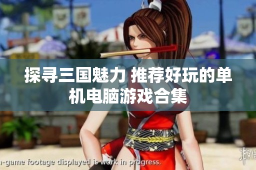 探寻三国魅力 推荐好玩的单机电脑游戏合集