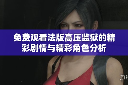 免费观看法版高压监狱的精彩剧情与精彩角色分析