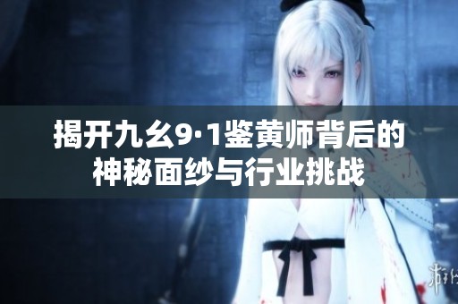 揭开九幺9·1鉴黄师背后的神秘面纱与行业挑战