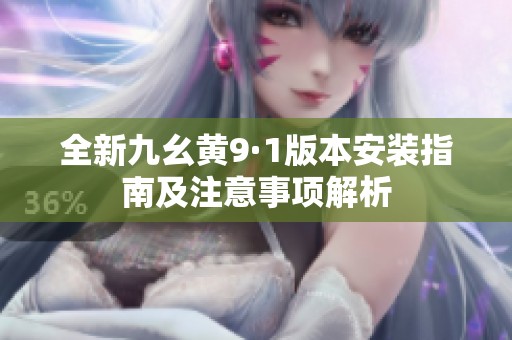 全新九幺黄9·1版本安装指南及注意事项解析