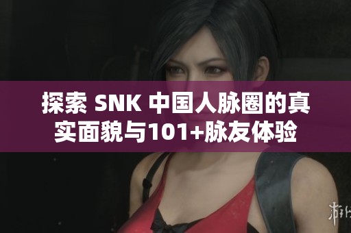 探索 SNK 中国人脉圈的真实面貌与101+脉友体验