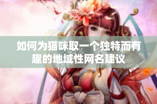 如何为猫咪取一个独特而有趣的地域性网名建议