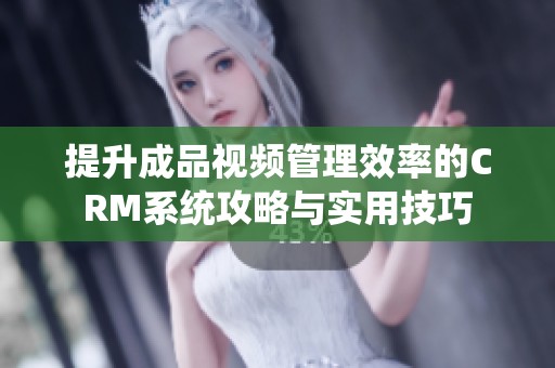 提升成品视频管理效率的CRM系统攻略与实用技巧