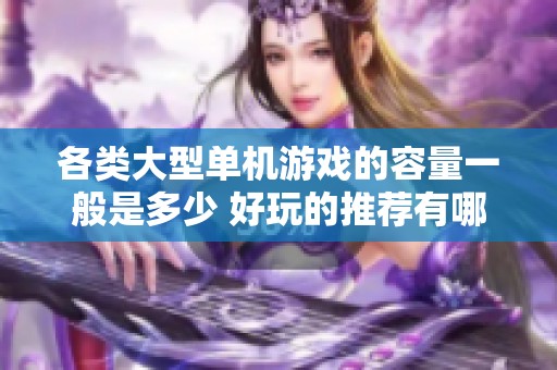 各类大型单机游戏的容量一般是多少 好玩的推荐有哪些