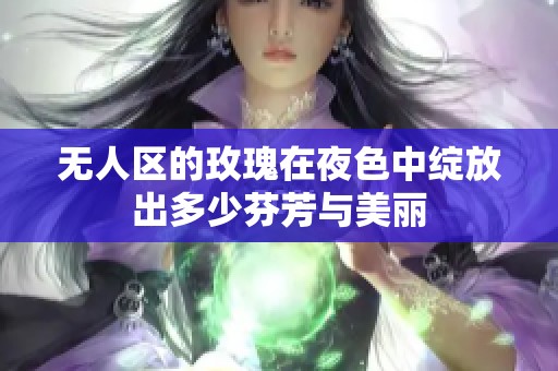 无人区的玫瑰在夜色中绽放出多少芬芳与美丽