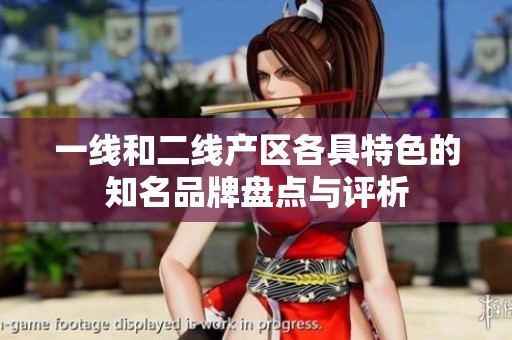 一线和二线产区各具特色的知名品牌盘点与评析