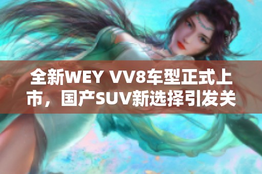 全新WEY VV8车型正式上市，国产SUV新选择引发关注