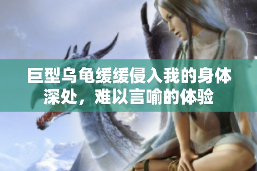 巨型乌龟缓缓侵入我的身体深处，难以言喻的体验