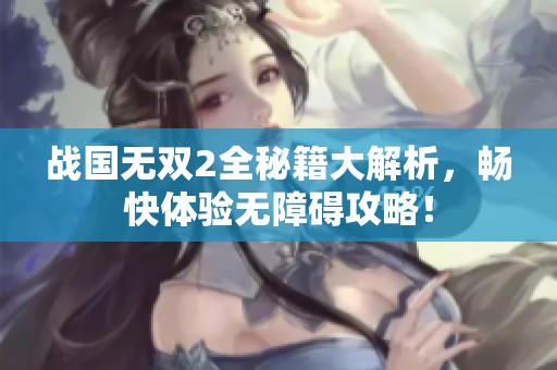 战国无双2全秘籍大解析，畅快体验无障碍攻略！