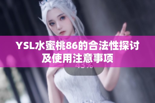 YSL水蜜桃86的合法性探讨及使用注意事项