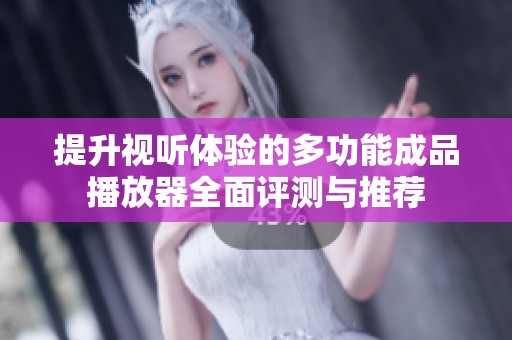 提升视听体验的多功能成品播放器全面评测与推荐
