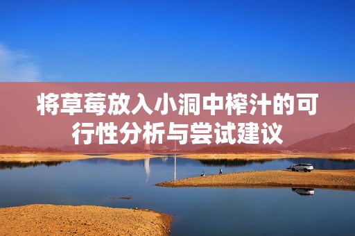 将草莓放入小洞中榨汁的可行性分析与尝试建议
