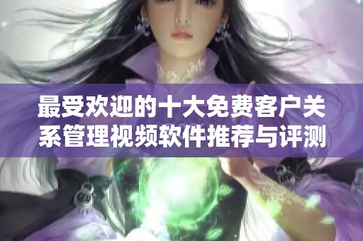 最受欢迎的十大免费客户关系管理视频软件推荐与评测