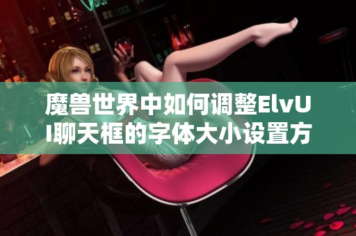 魔兽世界中如何调整ElvUI聊天框的字体大小设置方法