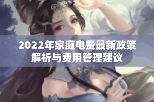 2022年家庭电费最新政策解析与费用管理建议
