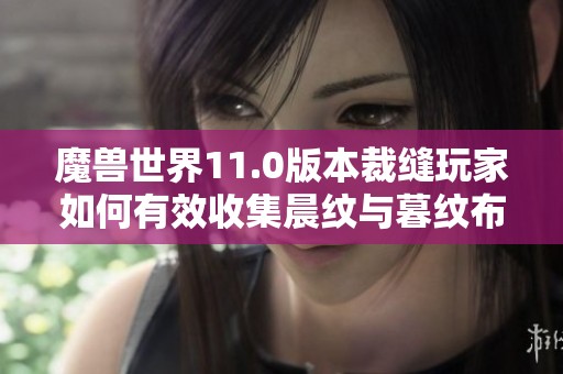 魔兽世界11.0版本裁缝玩家如何有效收集晨纹与暮纹布指南