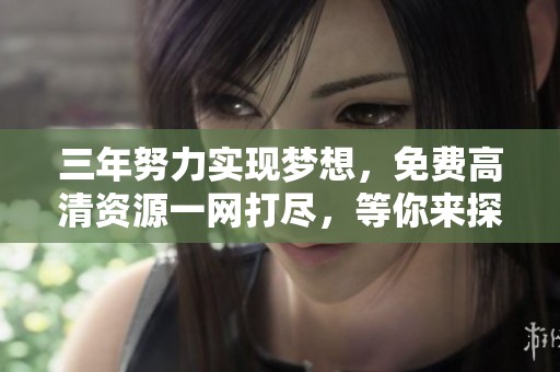 三年努力实现梦想，免费高清资源一网打尽，等你来探索