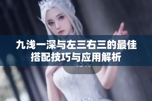 九浅一深与左三右三的最佳搭配技巧与应用解析