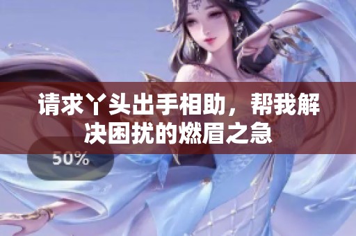 请求丫头出手相助，帮我解决困扰的燃眉之急