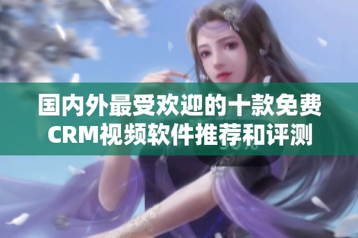 国内外最受欢迎的十款免费CRM视频软件推荐和评测